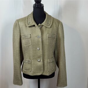 Vintage Mac & Jacket With Rhinestones